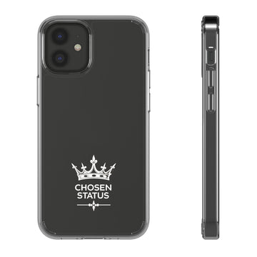 Clear Phone Case — "Chosen Status" Crown Clear Protective iPhone Case