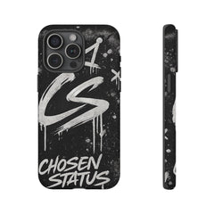 Phone Case — 'CS Chosen Status' Black Graffiti Protective Case