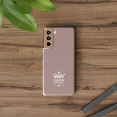 Clear Phone Case — "Chosen Status" Crown Clear Protective iPhone Case