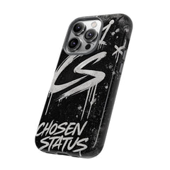 Phone Case — 'CS Chosen Status' Black Graffiti Protective Case