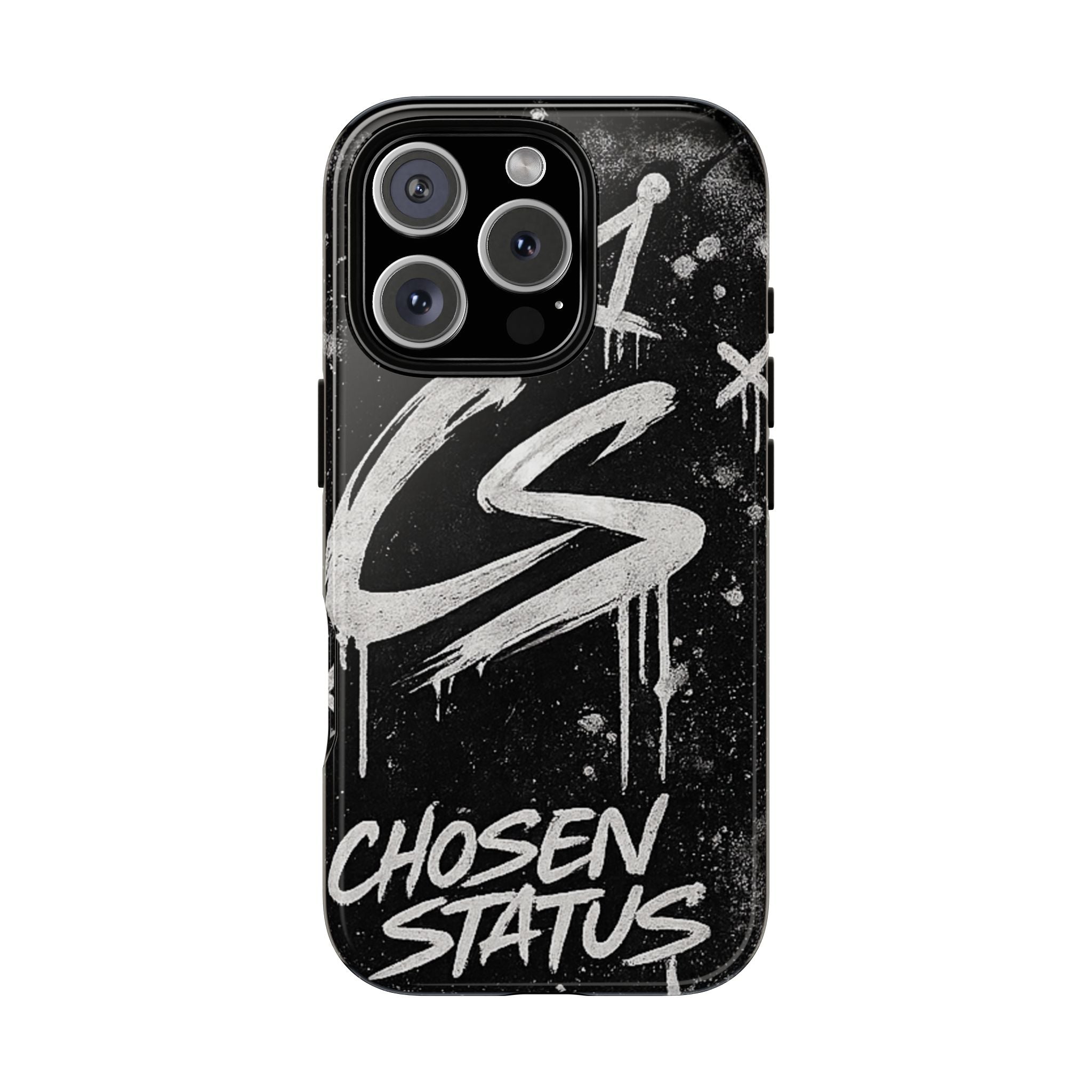 Phone Case — 'CS Chosen Status' Black Graffiti Protective Case