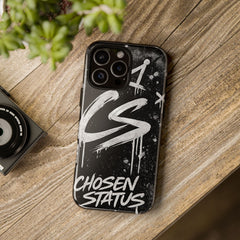 Phone Case — 'CS Chosen Status' Black Graffiti Protective Case