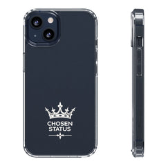 Clear Phone Case — "Chosen Status" Crown Clear Protective iPhone Case