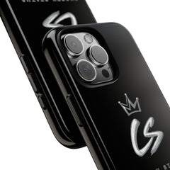 Tough Cases • 'Chosen Status' Tough Phone Case – Black Protective iPhone Cover with CS Crown Logo
