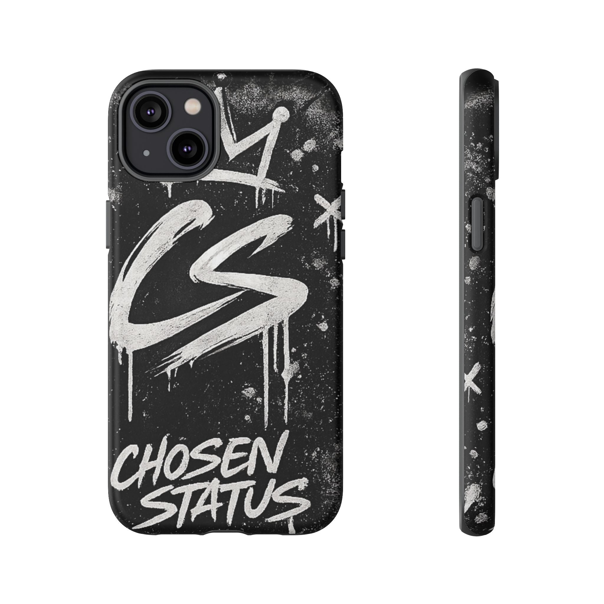 Phone Case — 'CS Chosen Status' Black Graffiti Protective Case
