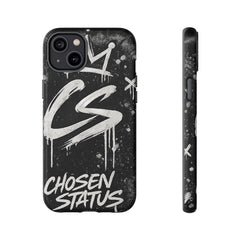 Phone Case — 'CS Chosen Status' Black Graffiti Protective Case