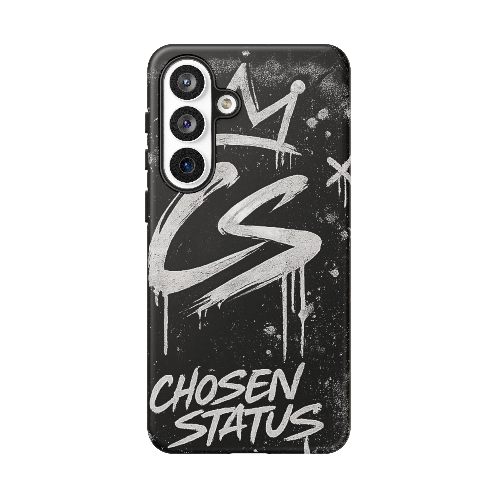 Phone Case — 'CS Chosen Status' Black Graffiti Protective Case