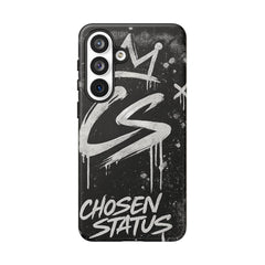 Phone Case — 'CS Chosen Status' Black Graffiti Protective Case