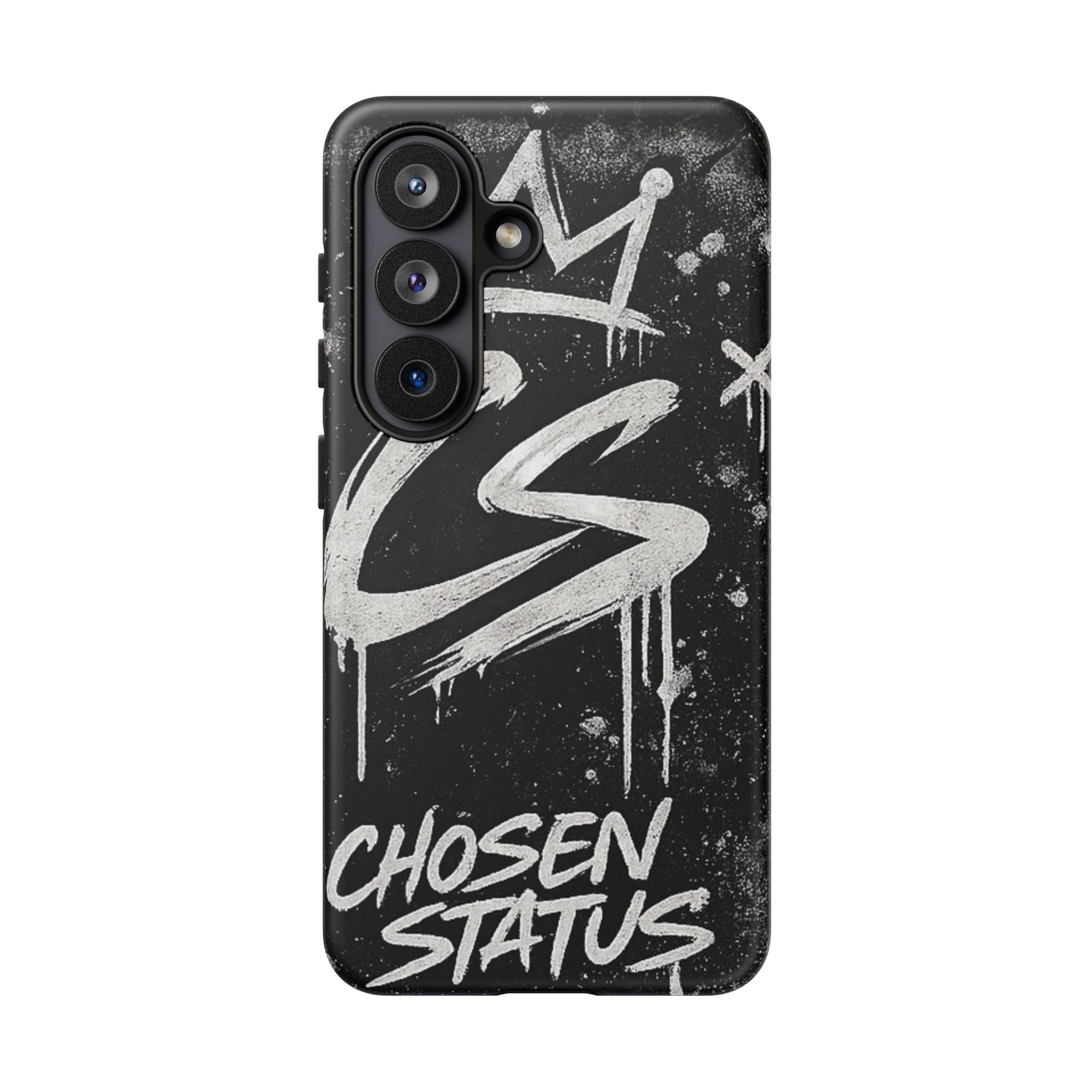 Phone Case — 'CS Chosen Status' Black Graffiti Protective Case