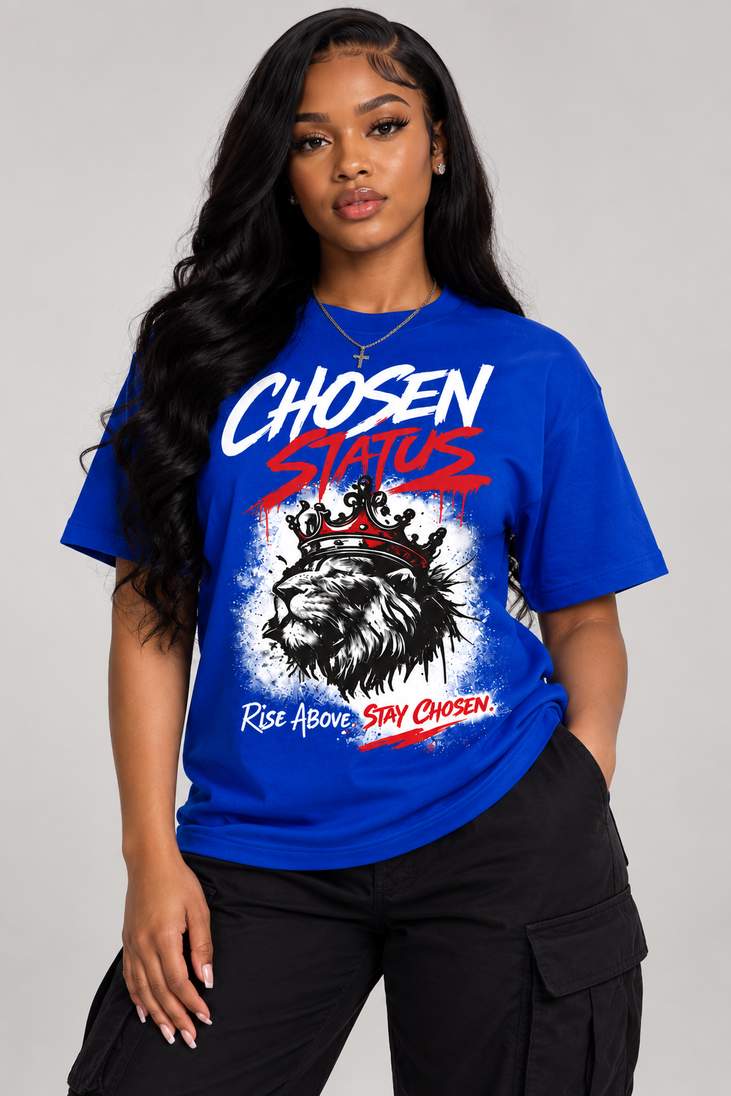 Blue Rise Above Tee