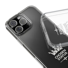 Clear Phone Case — "Chosen Status" Crown Clear Protective iPhone Case
