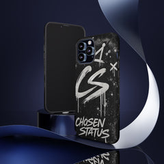 Phone Case — 'CS Chosen Status' Black Graffiti Protective Case