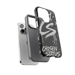 Phone Case — 'CS Chosen Status' Black Graffiti Protective Case