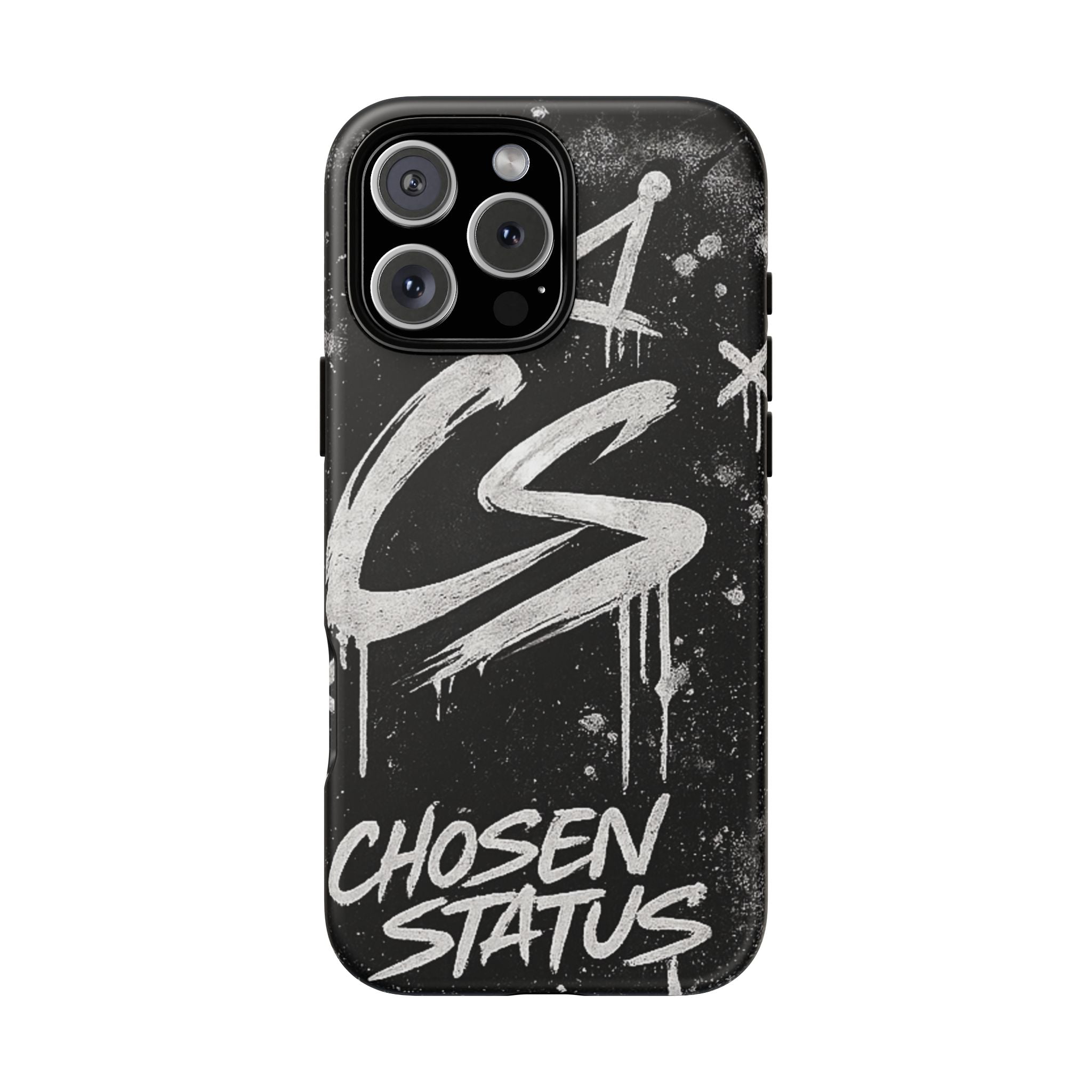 Phone Case — 'CS Chosen Status' Black Graffiti Protective Case