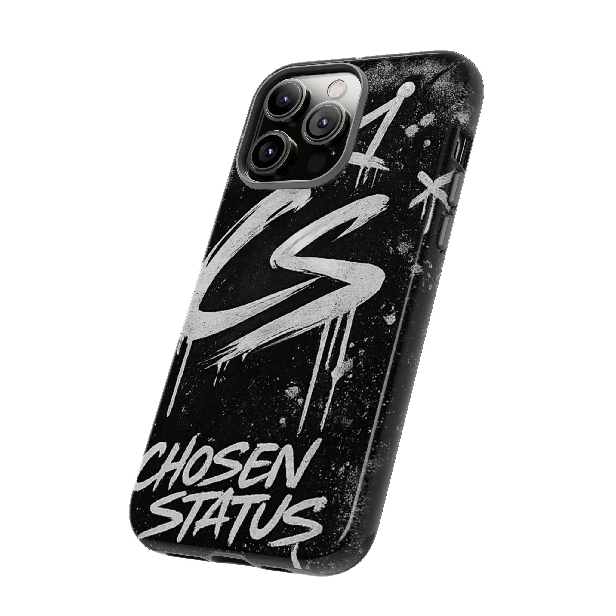 Phone Case — 'CS Chosen Status' Black Graffiti Protective Case