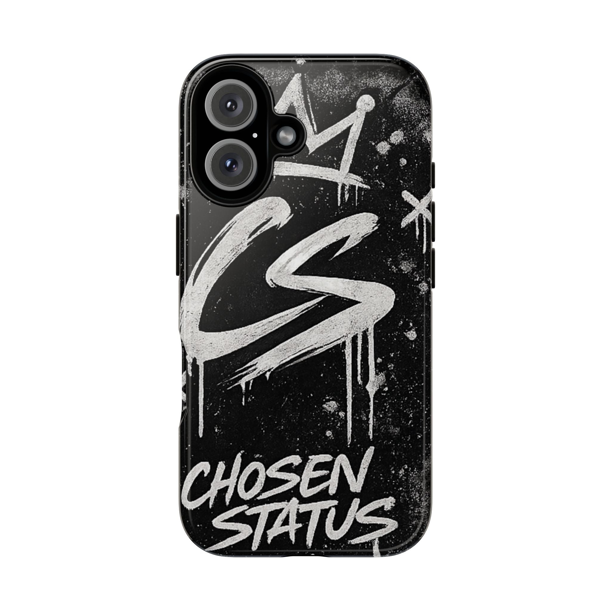 Phone Case — 'CS Chosen Status' Black Graffiti Protective Case