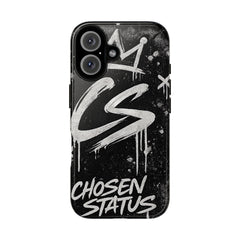 Phone Case — 'CS Chosen Status' Black Graffiti Protective Case