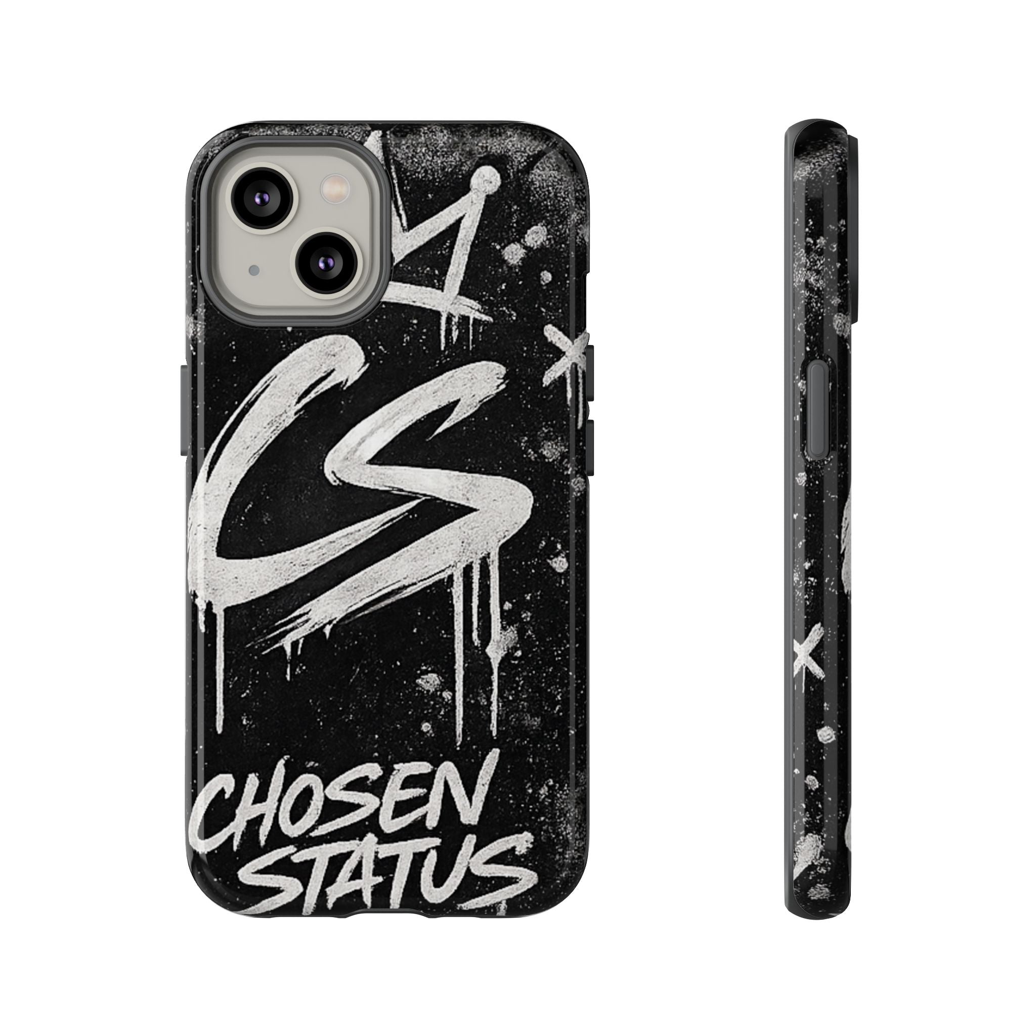 Phone Case — 'CS Chosen Status' Black Graffiti Protective Case
