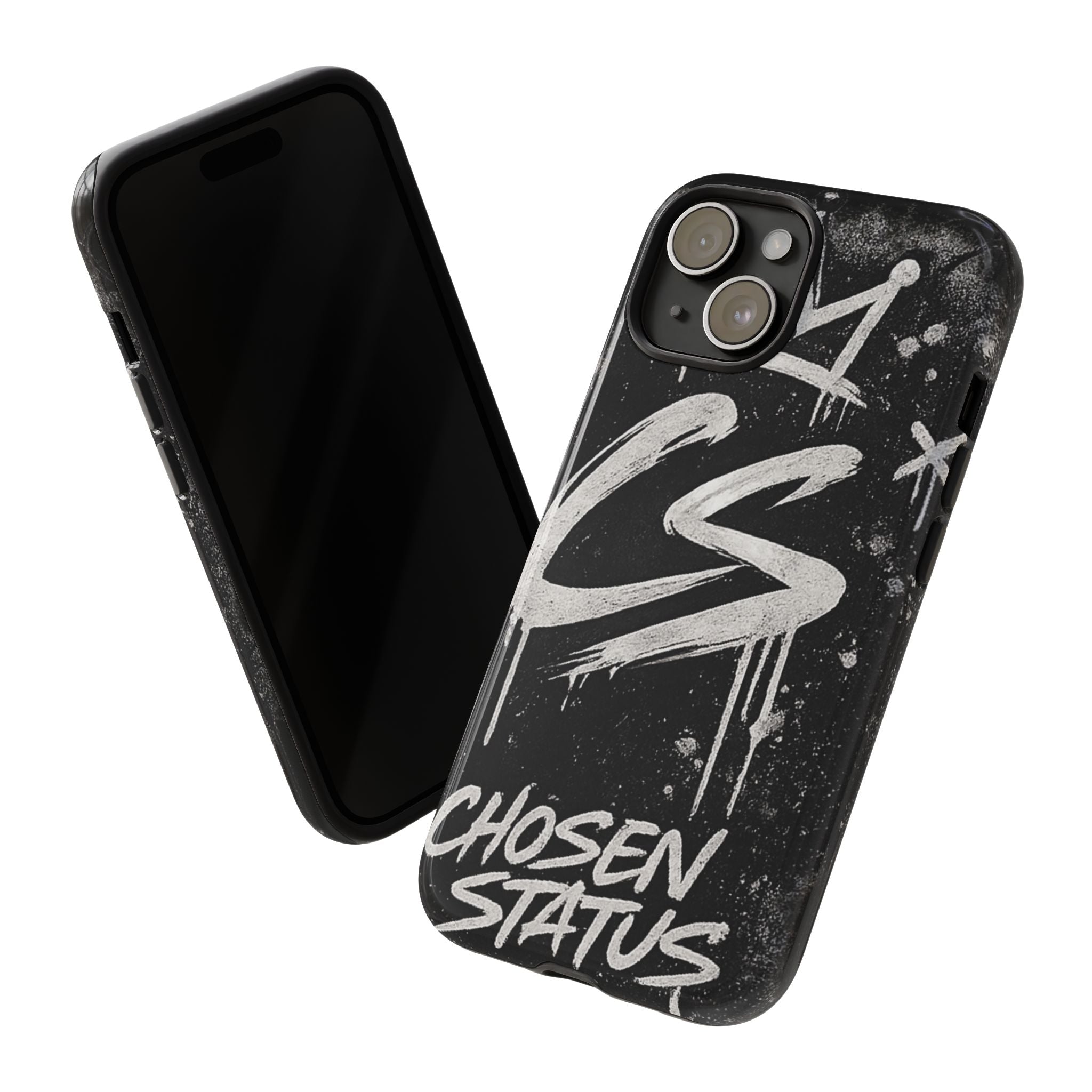 Phone Case — 'CS Chosen Status' Black Graffiti Protective Case