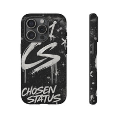 Phone Case — 'CS Chosen Status' Black Graffiti Protective Case