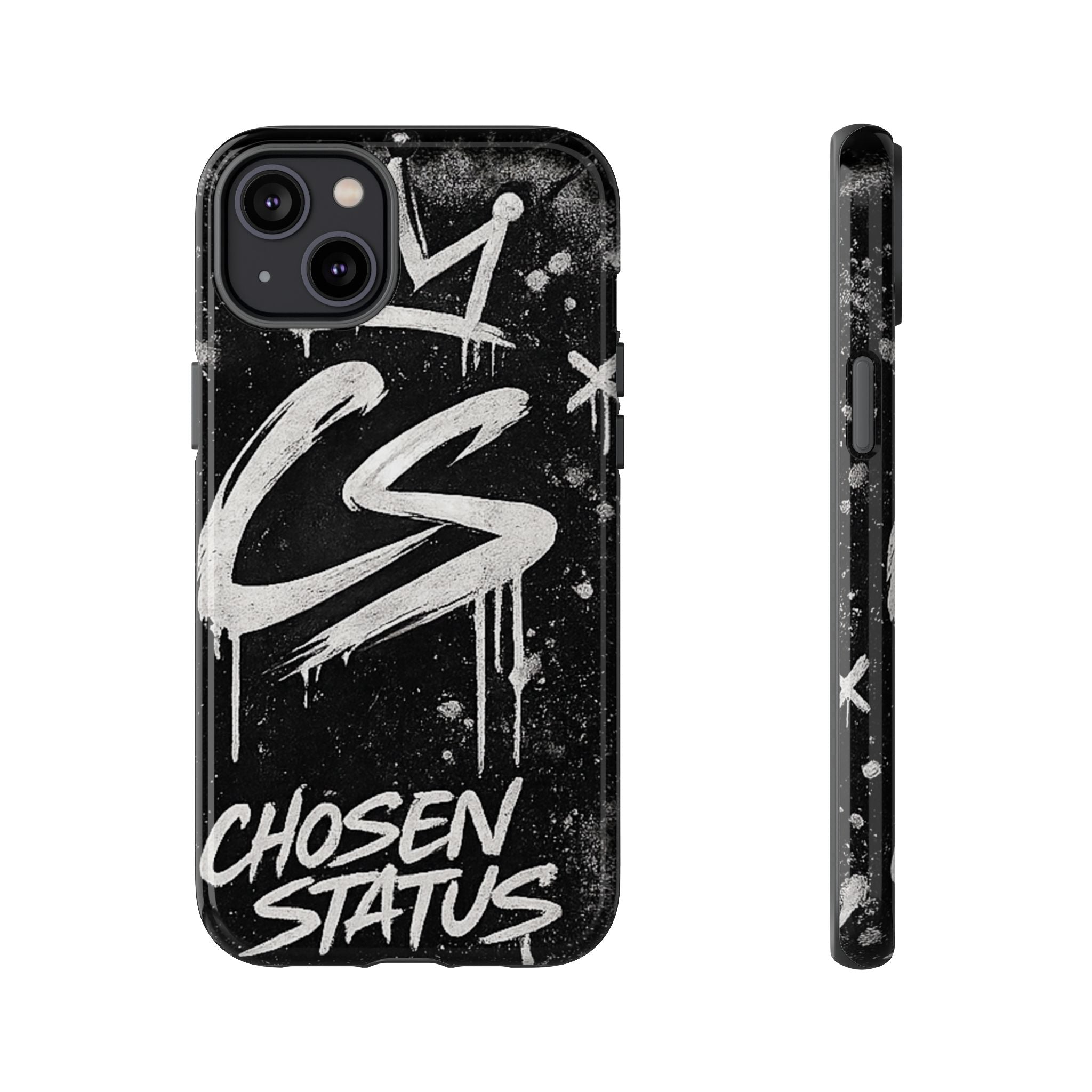 Phone Case — 'CS Chosen Status' Black Graffiti Protective Case
