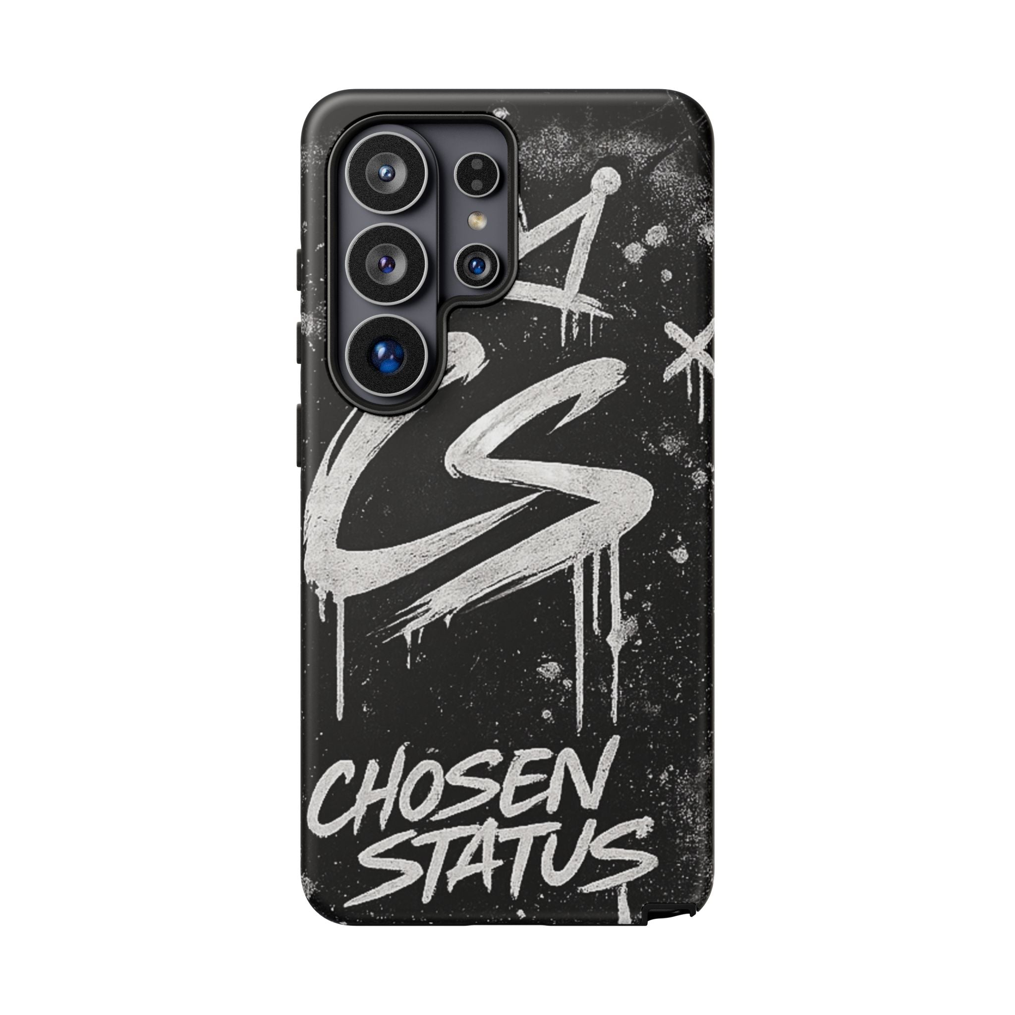 Phone Case — 'CS Chosen Status' Black Graffiti Protective Case
