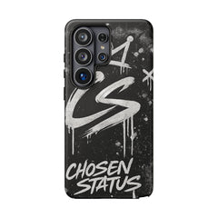 Phone Case — 'CS Chosen Status' Black Graffiti Protective Case