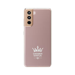 Clear Phone Case — "Chosen Status" Crown Clear Protective iPhone Case