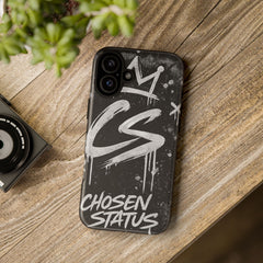 Phone Case — 'CS Chosen Status' Black Graffiti Protective Case