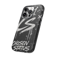 Phone Case — 'CS Chosen Status' Black Graffiti Protective Case