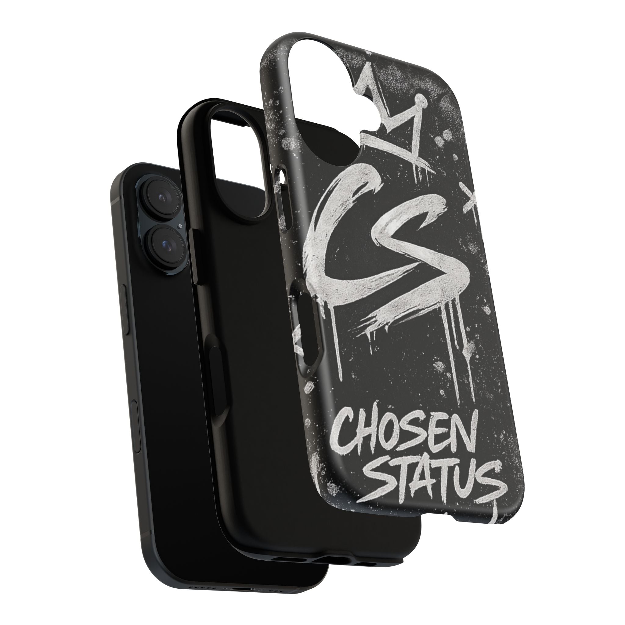 Phone Case — 'CS Chosen Status' Black Graffiti Protective Case