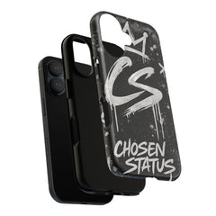 Phone Case — 'CS Chosen Status' Black Graffiti Protective Case