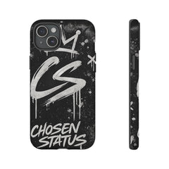 Phone Case — 'CS Chosen Status' Black Graffiti Protective Case