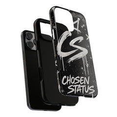 Phone Case — 'CS Chosen Status' Black Graffiti Protective Case