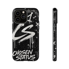 Phone Case — 'CS Chosen Status' Black Graffiti Protective Case