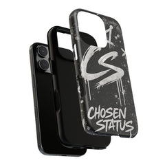 Phone Case — 'CS Chosen Status' Black Graffiti Protective Case