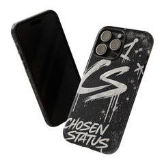 Phone Case — 'CS Chosen Status' Black Graffiti Protective Case