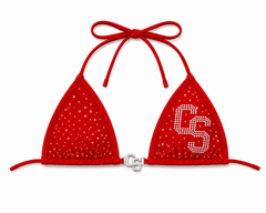 Chosen Status Rhinestone Bikini-Red