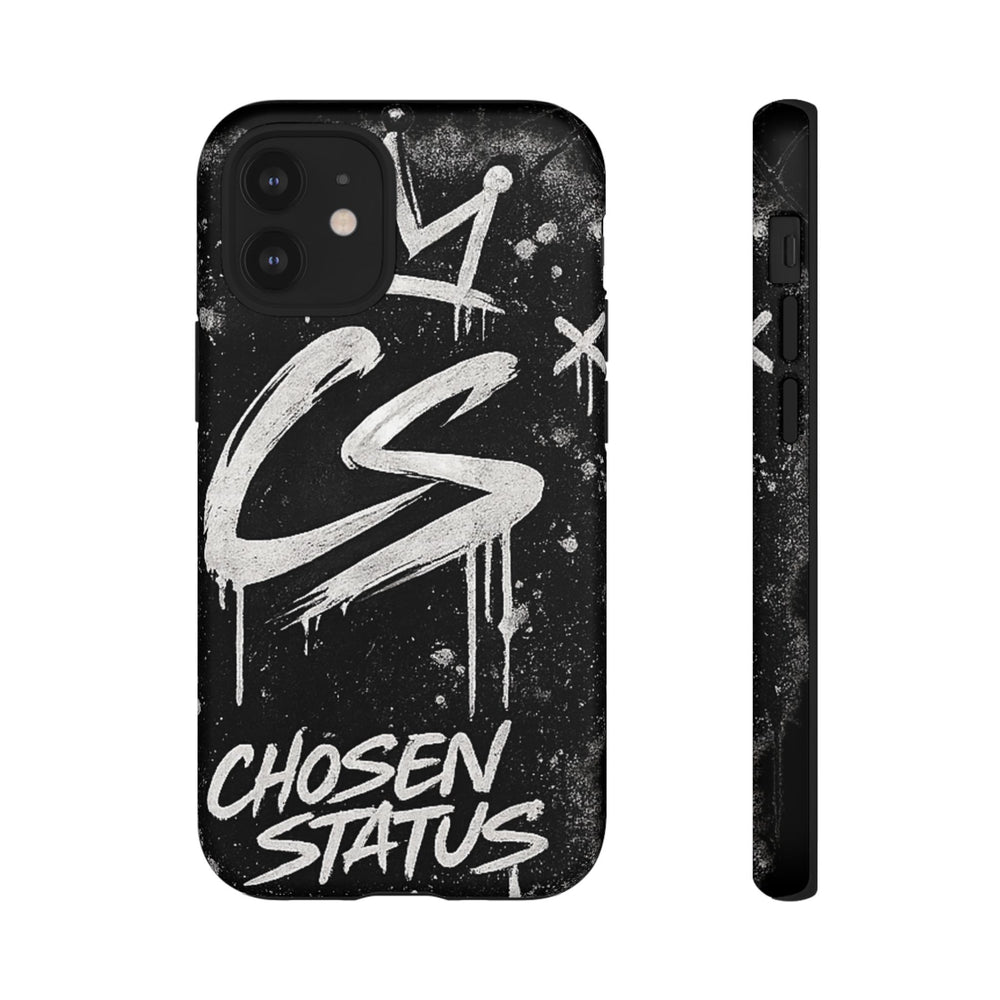 Phone Case — 'CS Chosen Status' Black Graffiti Protective Case