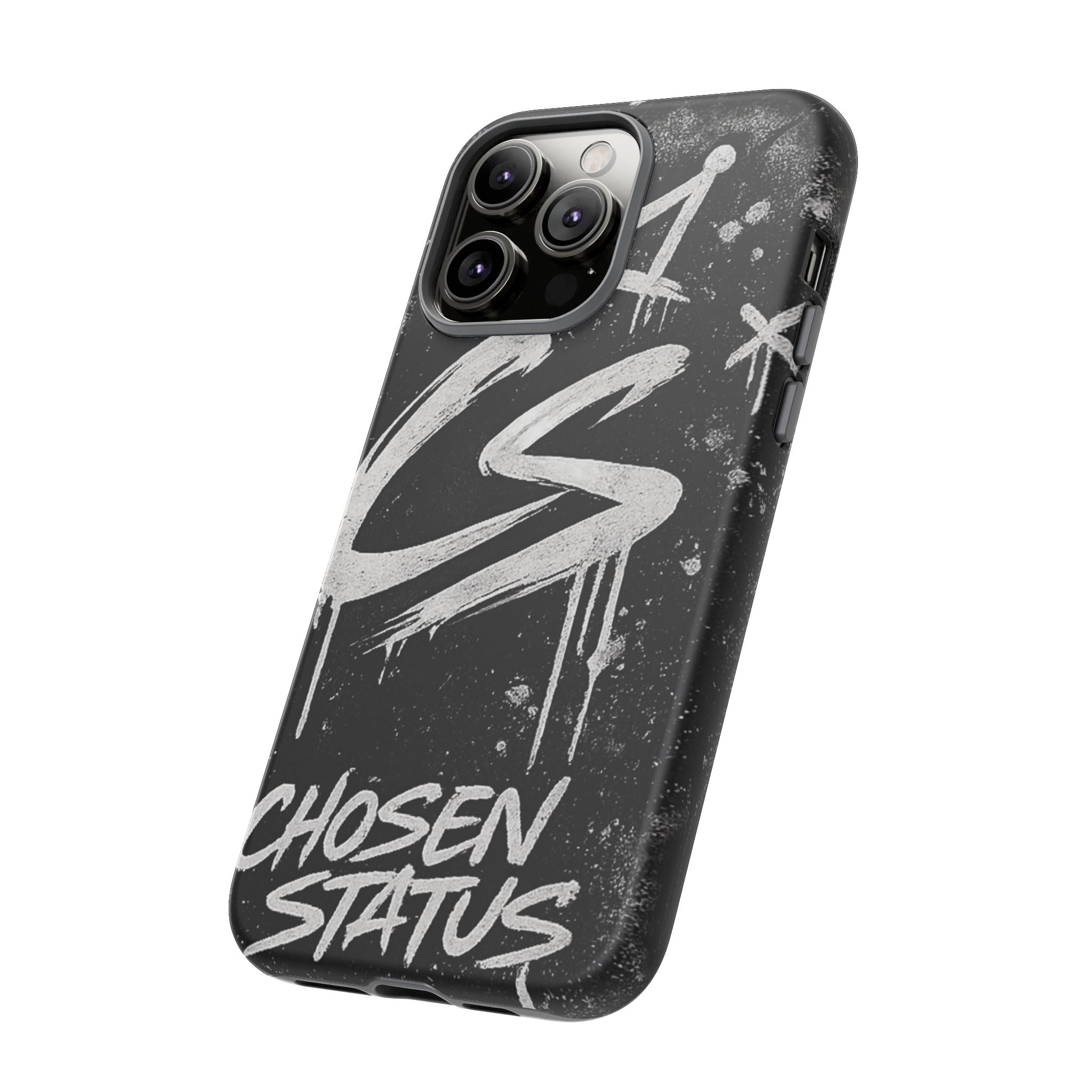 Phone Case — 'CS Chosen Status' Black Graffiti Protective Case