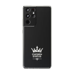 Clear Phone Case — "Chosen Status" Crown Clear Protective iPhone Case