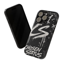 Phone Case — 'CS Chosen Status' Black Graffiti Protective Case