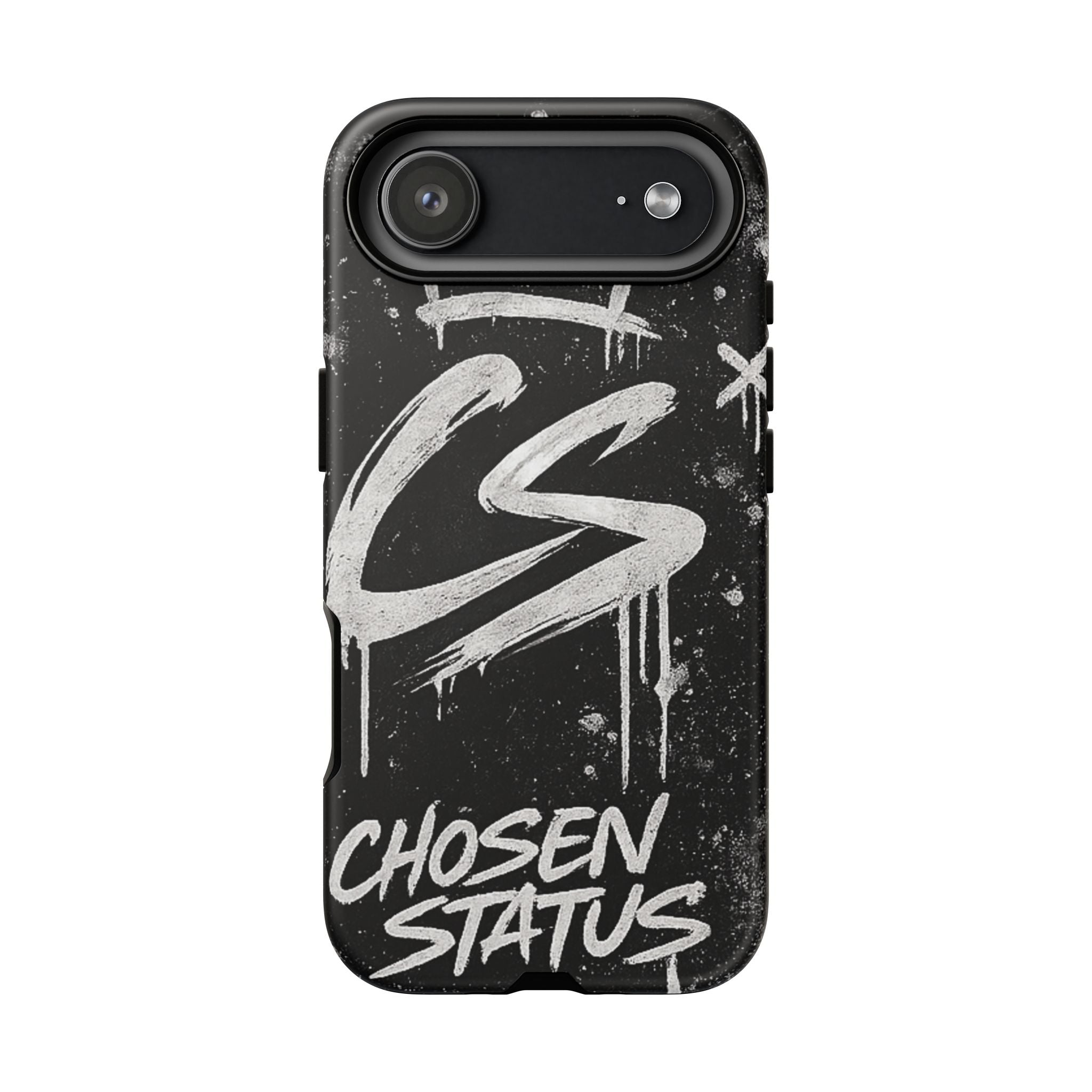 Phone Case — 'CS Chosen Status' Black Graffiti Protective Case