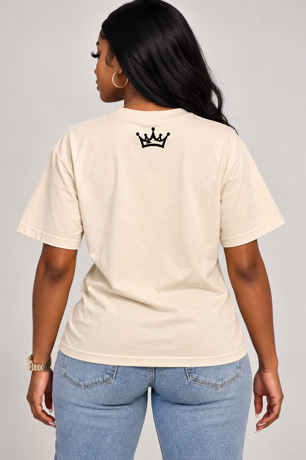 Cream Rise Above Tee