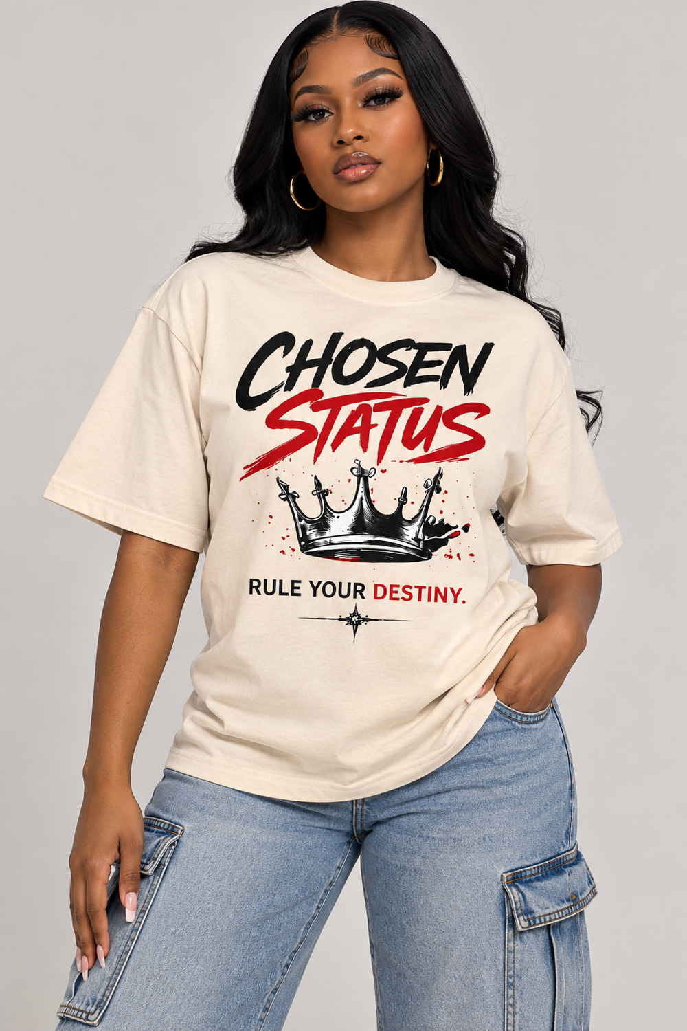Cream Rule Your Destiny Tee