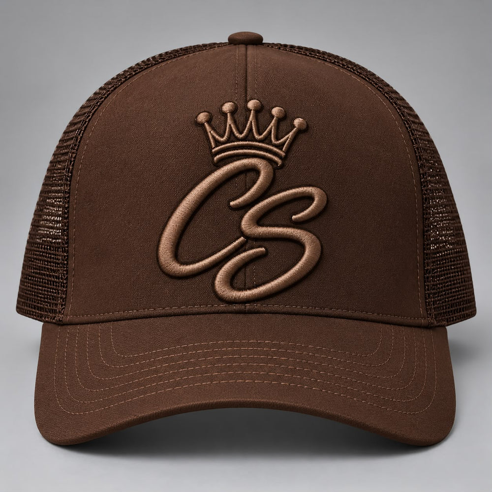 CS Crown Trucker Hat — Mocha Brown