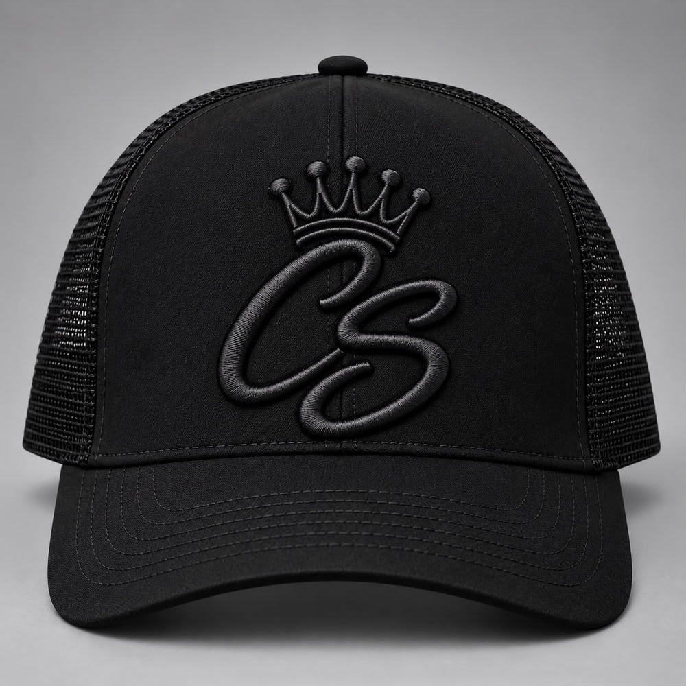 CS Crown Trucker Hat — Black