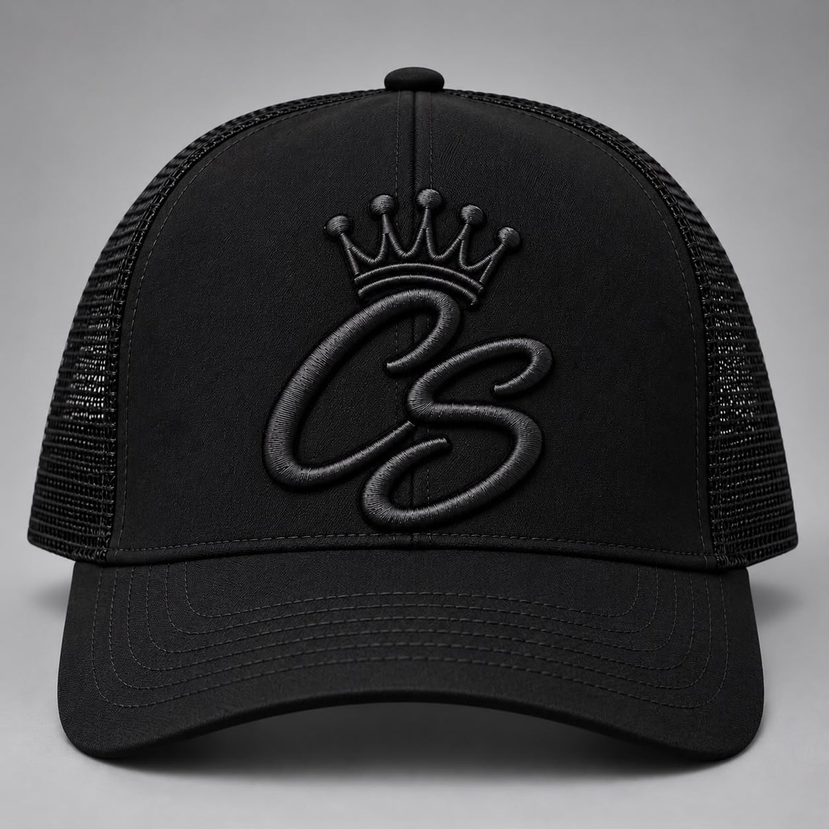 CS Crown Trucker Hat — Black