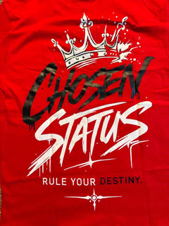 RED CHOSEN STATUS TEE