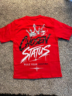 RED CHOSEN STATUS TEE